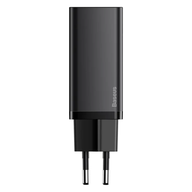 Мережевий зарядний пристрій Baseus GaN2 Lite QC 65W USB-C | USB-A Black (CCGAN2L-B01)