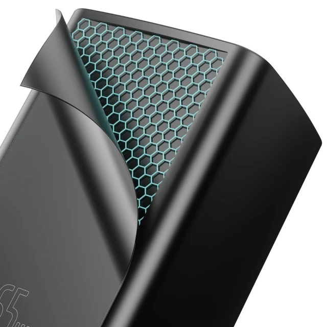 Мережевий зарядний пристрій Baseus GaN2 Lite QC 65W USB-C | USB-A Black (CCGAN2L-B01)