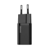 Мережевий зарядний пристрій Baseus Super Silicone PD 20W USB-C with USB-C to Lightning Cable 1m Black (TZCCSUP-B01)