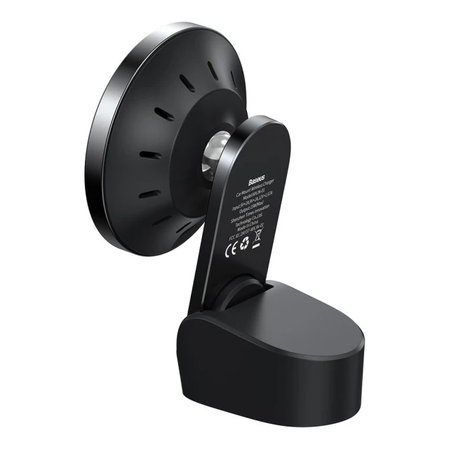 Автотримач з функцією бездротової зарядки Baseus Big Energy 15W Black with MagSafe (WXJN-01)