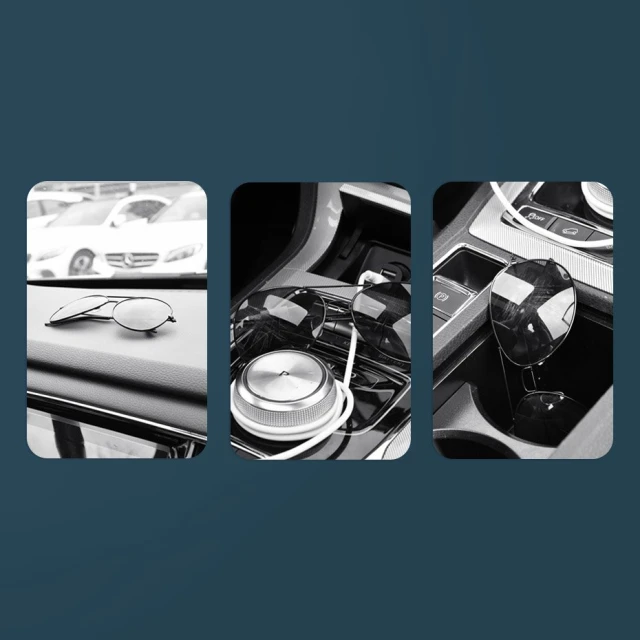 Автотримач для окулярів Baseus Platinum Vehicle Clamping Type Silver (ACYJN-B0S)