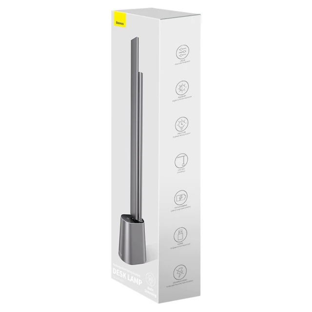 Настільна світлодіодна акумуляторна лампа Baseus Smart Eye Series Charging Folding Smart Light Grey (DGZG-0G)