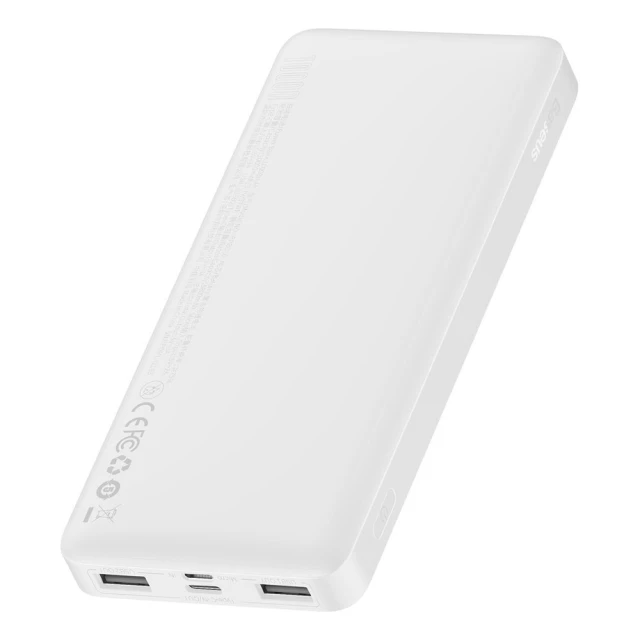 Портативний зарядний пристрій Baseus Bipow Power Bank 15W 10000 mAh White (PPDML-I02)