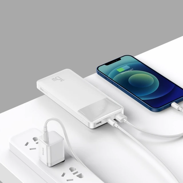 Портативний зарядний пристрій Baseus Bipow Power Bank 15W 10000 mAh White (PPDML-I02)