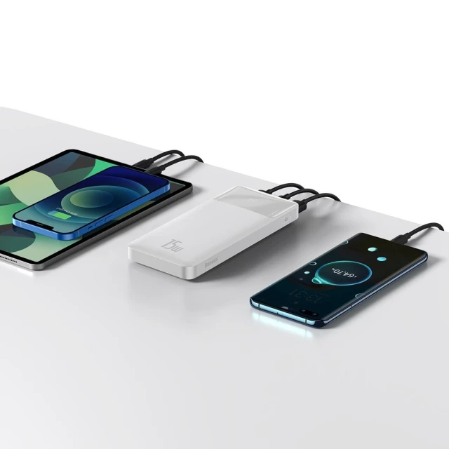 Портативний зарядний пристрій Baseus Bipow Power Bank 15W 10000 mAh White (PPDML-I02)