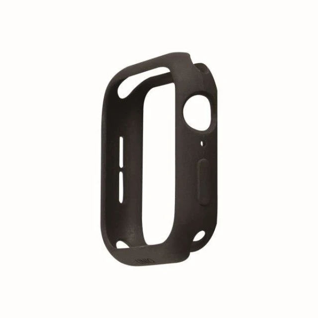 Чохол Uniq Lino для Apple Watch 4 | 5 | 6 | SE 44 mm Black/Ash Black (UNIQ-44 mm-LINOBLK)