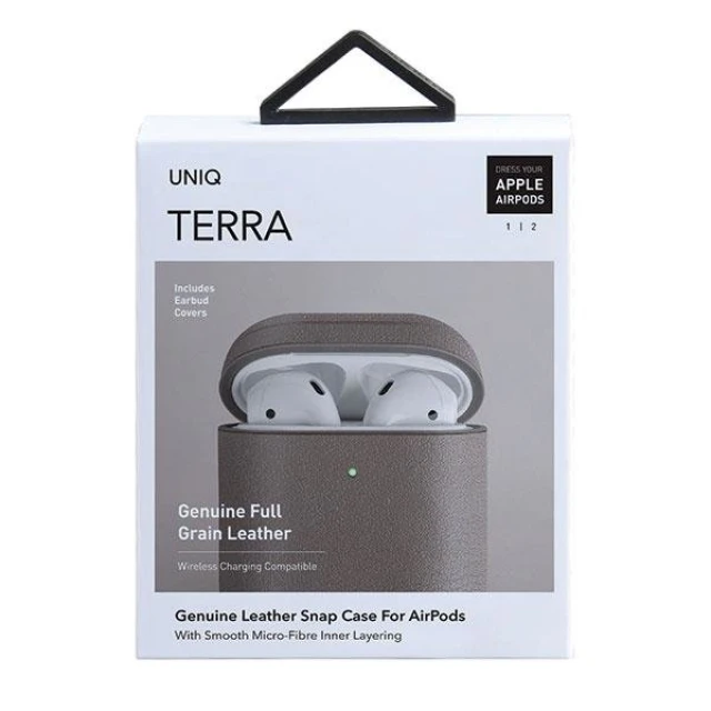 Чохол Uniq Terra для AirPods 1 | 2 Beige (UNIQ-AIRPODS(2019)-TERBEG)