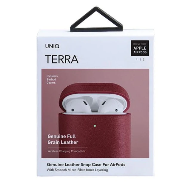 Чохол Uniq Terra для AirPods 1 | 2 Red (UNIQ-AIRPODS(2019)-TERRED)