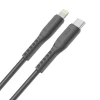 Кабель Uniq MFI Flex USB-C- Lightning 18W 1.2 m Nylon Gray / Charcoal Gray (UNIQ-FLEX(CTMFI)-GREY)