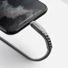 Кабель Uniq MFI Flex USB-C- Lightning 18W 1.2 m Nylon Gray / Charcoal Gray (UNIQ-FLEX(CTMFI)-GREY)