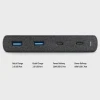 Мережевий зарядний пристрій Uniq HUB Surge 90 Вт 2xUSB Quick Charge 3.0 + 2xUSB-C PD 3.0 (LITHOS Collective) Black / Charcoal Black (8886463668108)