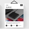 Мережевий зарядний пристрій Uniq HUB Surge 90 Вт 2xUSB Quick Charge 3.0 + 2xUSB-C PD 3.0 (LITHOS Collective) Black / Charcoal Black (8886463668108)