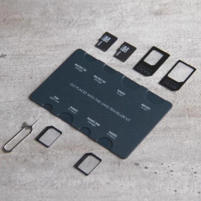 Органайзер Uniq Sim Adapter Traveler Kit 7in1 (UNIQ-TRLKIT-7IN1)