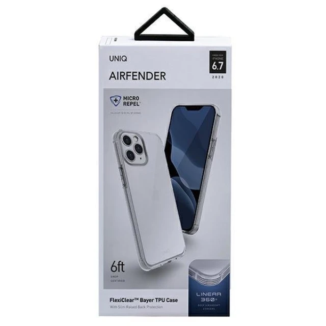 Чохол Uniq Air Fender для iPhone 12 Pro Max Crystal Clear (UNIQ-IP6.7HYB(2020)-AIRFNUD)