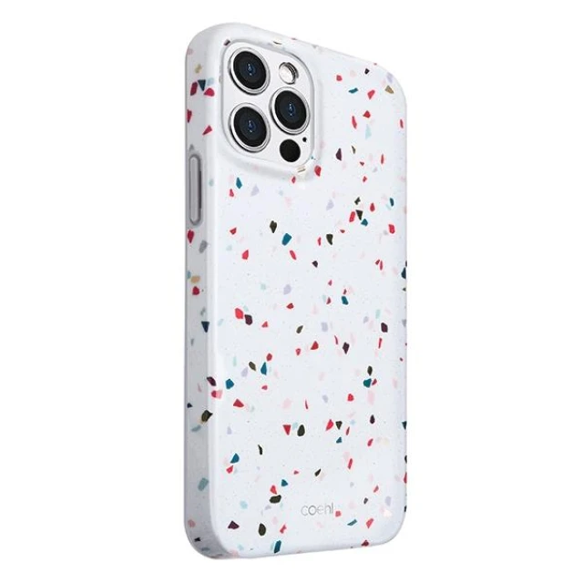 Чохол Uniq Coehl Terrazzo для iPhone 12 Pro Max Natural White (UNIQ-IP6.7HYB(2020)-TEZWHT)