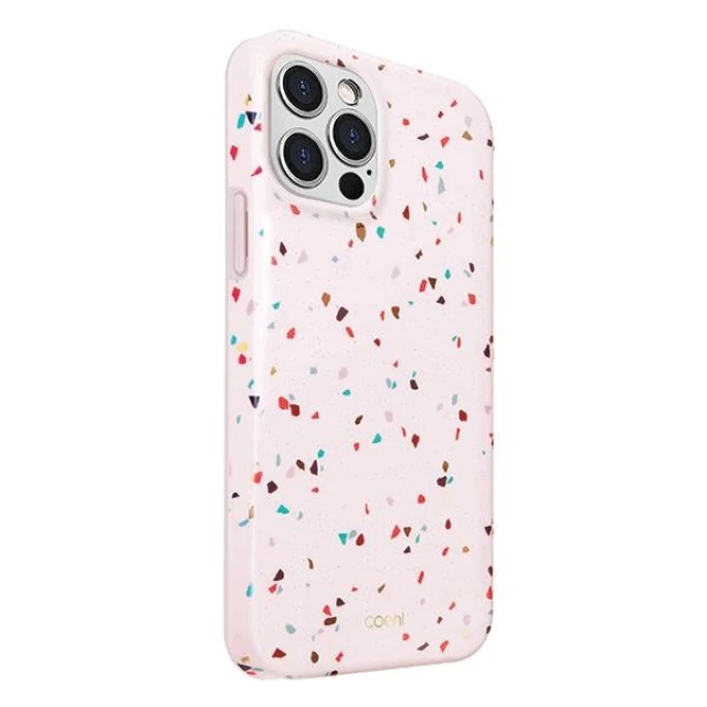 Чохол Uniq Coehl Terrazzo для iPhone 12 Pro Max Blush Pink (UNIQ-IP6.7HYB(2020)-TEZPNK)