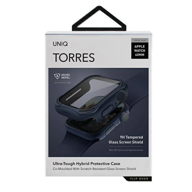 Чохол Uniq Torres для Apple Watch 4 | 5 | 6 | SE 40 mm Blue/Nautical Blue (UNIQ-40 mm-TORBLU)