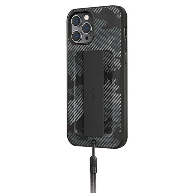 Чохол Uniq Heldro для iPhone 12 | 12 Pro Charcoal Camo Antimicrobial (UNIQ-IP6.1HYB(2020)-HELDECC)