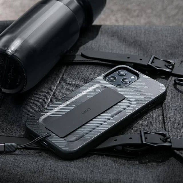 Чохол Uniq Heldro для iPhone 12 | 12 Pro Charcoal Camo Antimicrobial (UNIQ-IP6.1HYB(2020)-HELDECC)