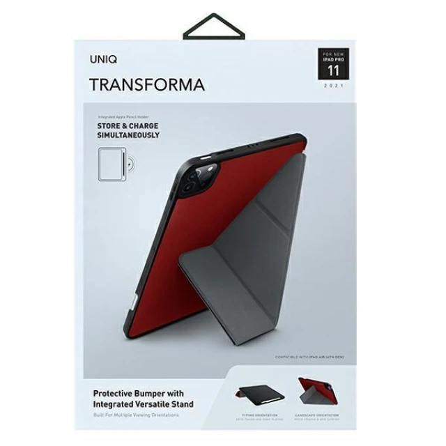 Чохол Uniq Transforma для iPad Pro 11 2021 Red/Coral Red Antimicrobial (Uni000400)