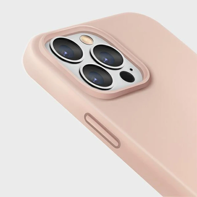 Чохол Uniq Lino для iPhone 13 Pro Max Blush Pink (UNIQ-IP6.7HYB(2021)-LINOPNK)