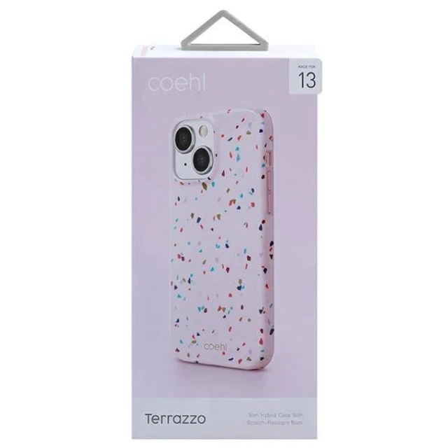 Чохол Uniq Coehl Terrazzo для iPhone 13 Blush Pink (UNIQ-IP6.1HYB(2021)-TEZPNK)