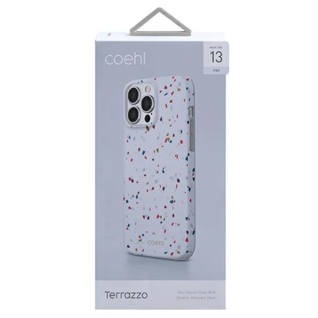 Чохол Uniq Coehl Terrazzo для iPhone 13 | 13 Pro Natural White (UNIQ-IP6.1PHYB(2021)-TEZWHT)
