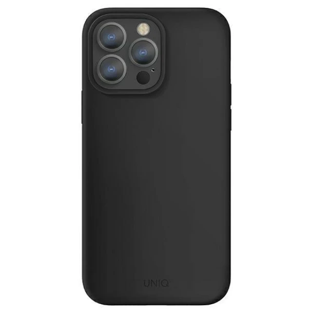 Чохол Uniq Lino для iPhone 13 | 13 Pro Black (UNIQ-IP6.1PHYB(2021)-LINOBLK)