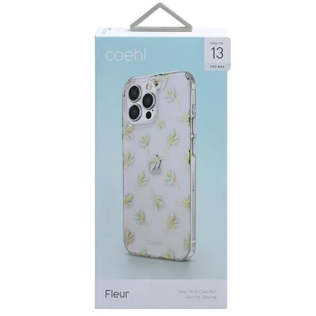 Чохол Uniq Coehl Fleur для iPhone 13 Pro Max Sky Blue (UNIQ-IP6.7HYB(2021)-FLRBLU)