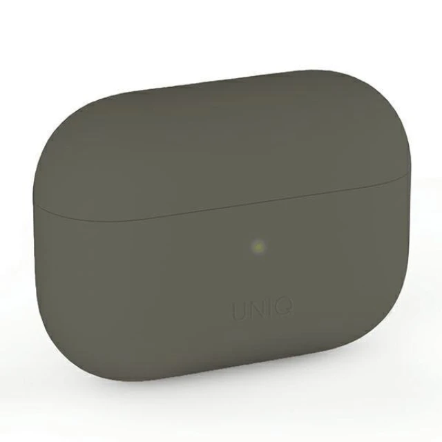 Чохол Uniq Lino Silicone для AirPods Pro Grey Moss (UNIQ-AIRPODSPRO-LINOMOSS)