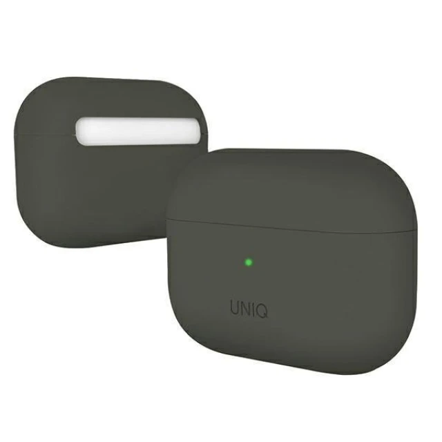 Чохол Uniq Lino Silicone для AirPods Pro Grey Moss (UNIQ-AIRPODSPRO-LINOMOSS)